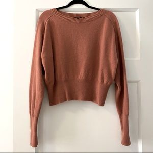 Theory cashmere cropped sweater.